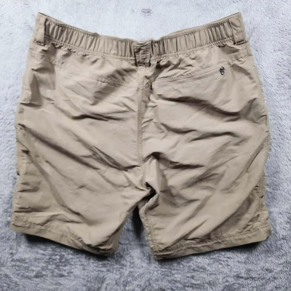 The North Face Shorts Mens XL Beige Nylon Cargo Lightweight Hiking Outdoor